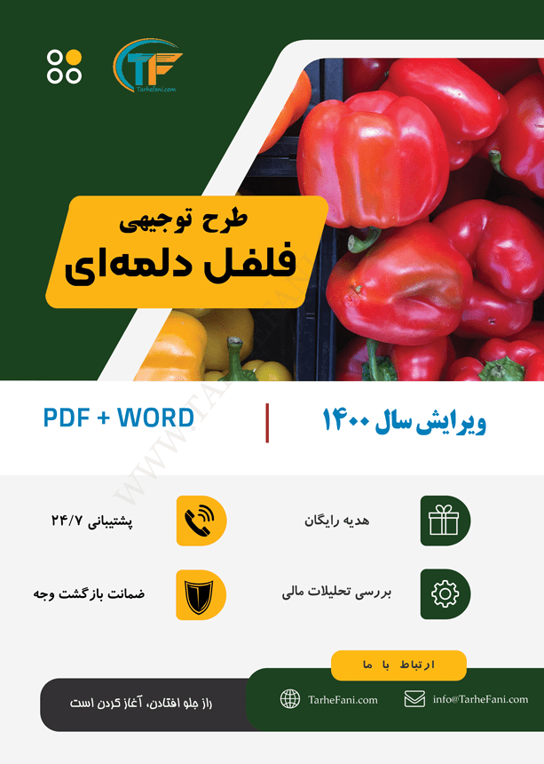 طرح توجیهی فلفل دلمه ای
