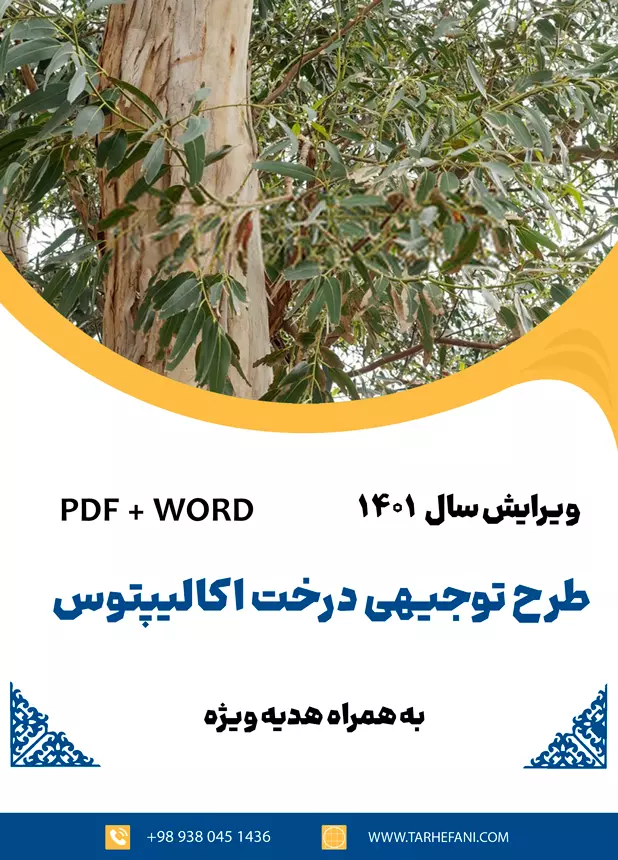 طرح توجیهی درخت اکالیپتوس - طرح فنی
