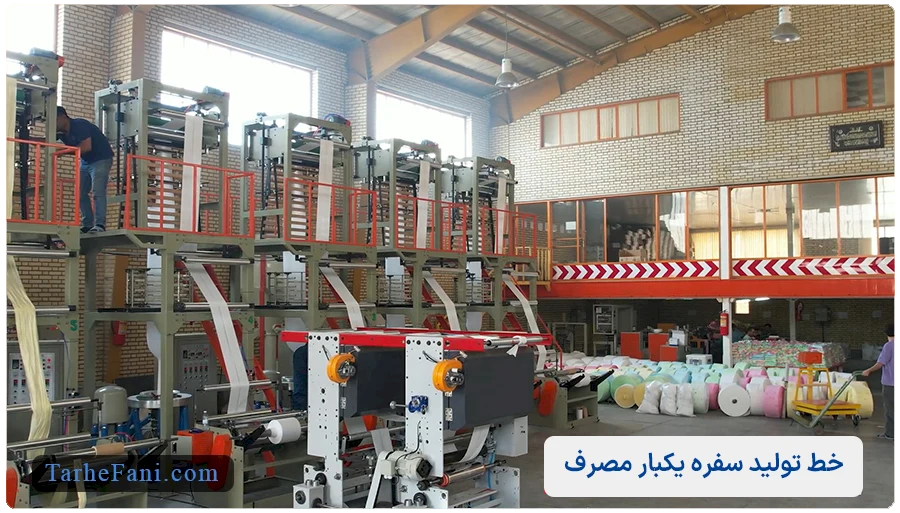 دستگاه ها و تجهیزات موردنیاز برای تولید سفره یکبار مصرف 