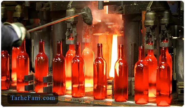 کارخانه تولید بطری شیشه ای - طرح فنی
