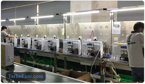 خط تولید دستگاه تصفیه آب - طرح فنی