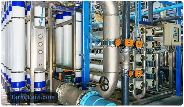 کارخانه تصفیه آب صنعتی - طرح فنی