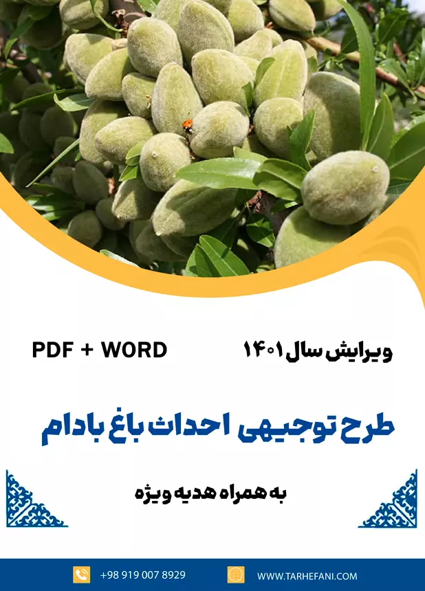 درخت بادام - طرح فنی