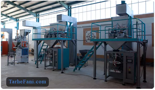 دستگاه های موردنیاز برای بسته بندی قند و شکر - طرح فنی