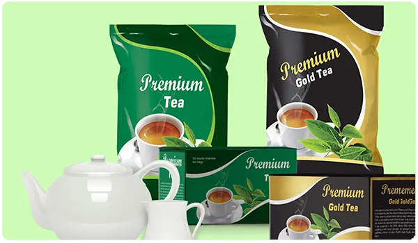 بسته های مختلف چای - طرح فنی