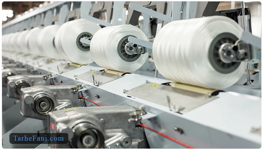 فرایند تولید الیاف پلی پروپیلن در کارخانه