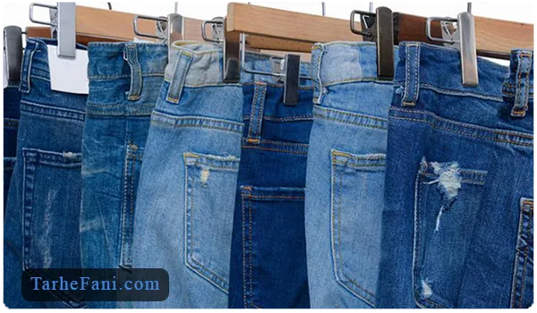 تولید انواع شلوار جین در رنگ های متنوع - طرح فنی