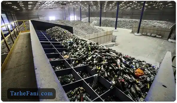 احداث کارخانه بازیافت شیشه های مصرف شده و شکسته شده - طرح فنی