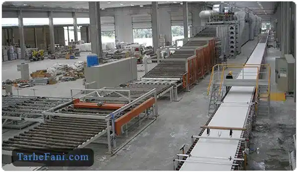 کارخانه تولید پانل گچی - طرح فنی