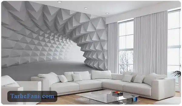 اجرای پانل گچی روی دیوار - طرح فنی