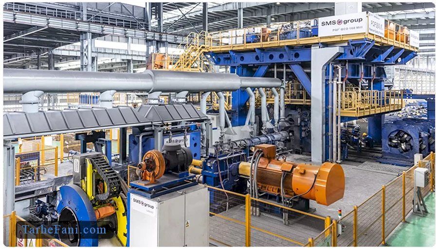 فرایند تولید لوله بدون درز در کارخانه