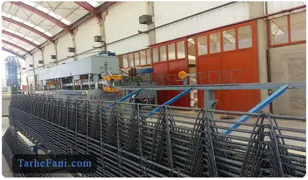 خط تولید خرپا تیرچه - طرح فنی