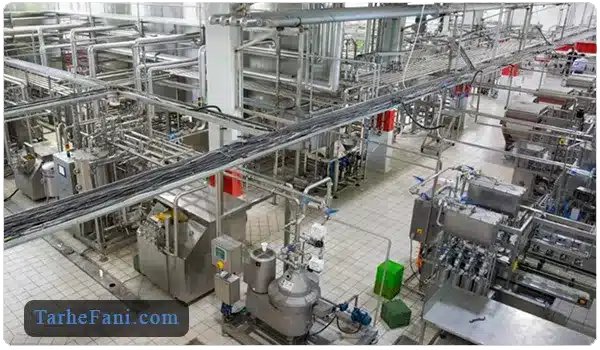 تجهیزات و دستگاه های تولید خامه قنادی - طرح فنی