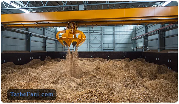 فرایند تولید خاک اره در کارخانه - طرح فنی