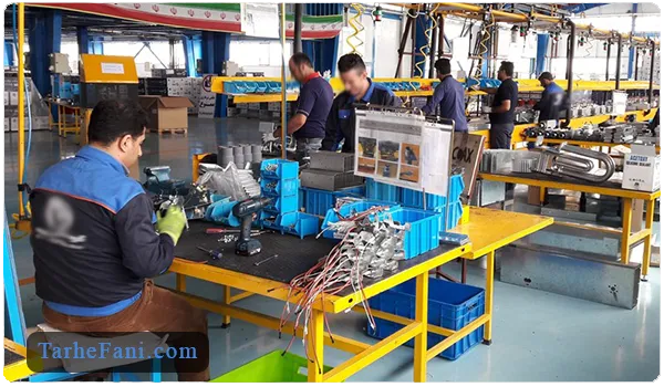 کارگران کارخانه تولید بخاری خودرو - طرح فنی