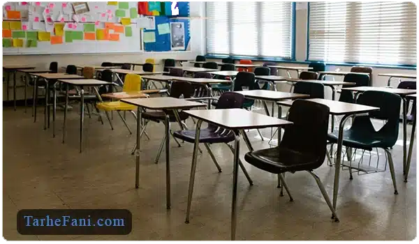 تجهیز صندلی و میز برای دانش آموزان در مدرسه - طرح فنی