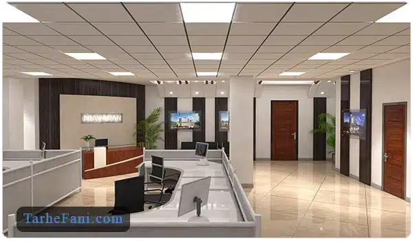 فضای کار در مجتمع تجاری اداری - طرح فنی