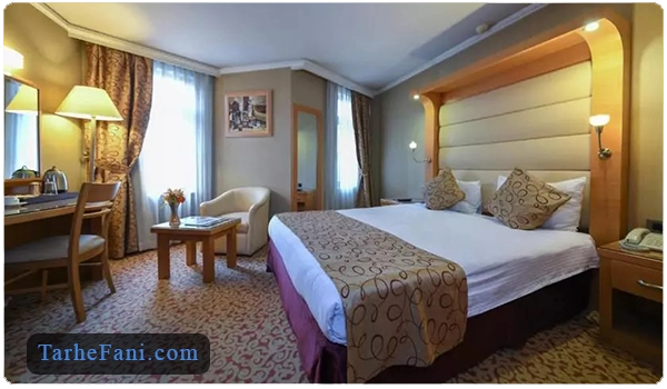 اتاق خواب هتل 2 ستاره - طرح فنی