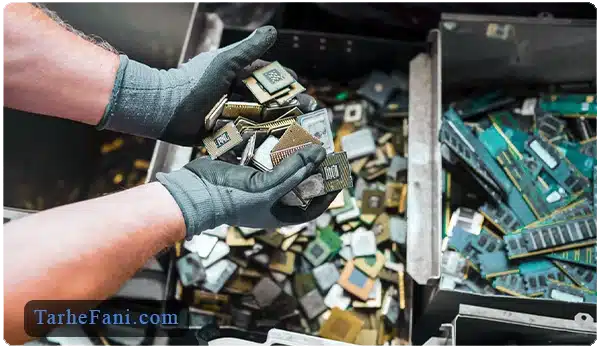 واحد بازیافت قطعات الکترونیک - طرح فنی