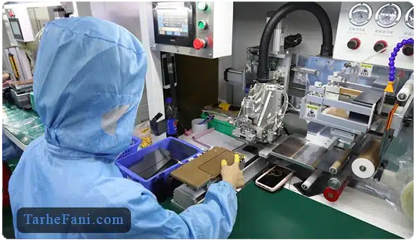 خط تولید گلس موبایل - طرح فنی