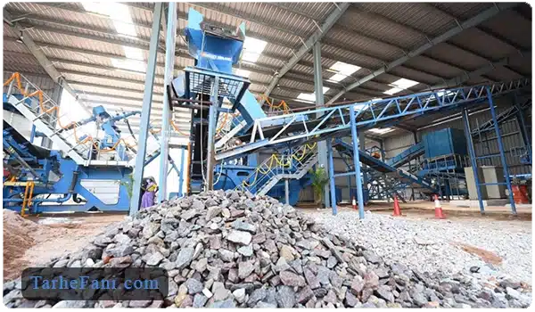 واحد بازیافت نخاله ساختمانی - طرح فنی