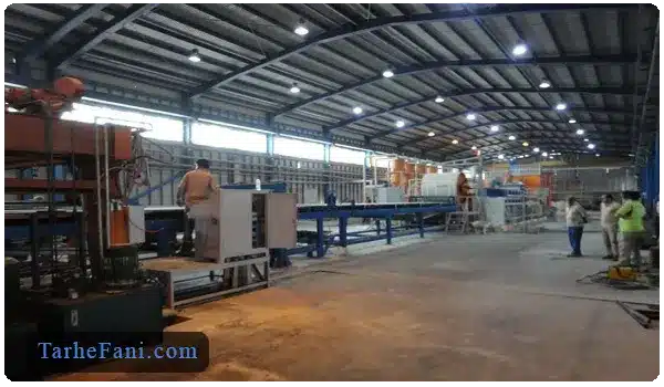 نیروی کار برای تولید ورق‌های پوششی سیمانی - طرح فنی