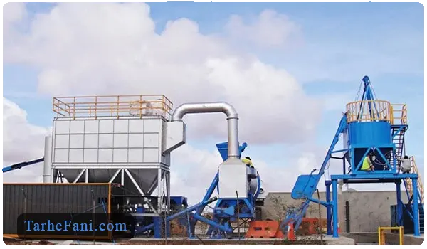 تجهیزات موردنیاز برای تولید آسفالت رنگی - طرح فنی