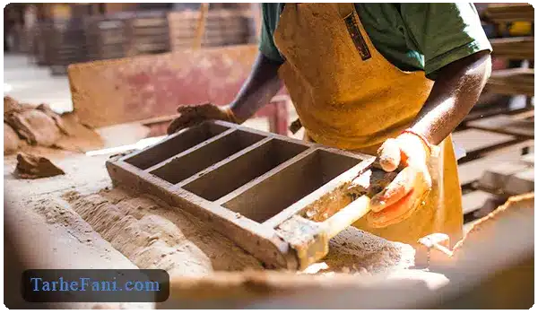 نیروی کار برای تولید آجر فشاری - طرح فنی