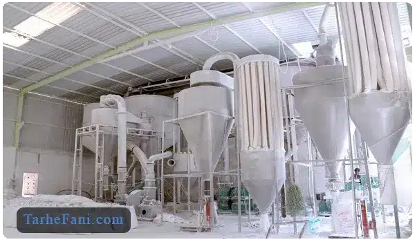 واحد تولید پوکه معدنی - طرح فنی