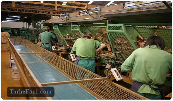 نیروی کار بری تولید ورق چوب پنبه لاستیکی -  طرح فنی