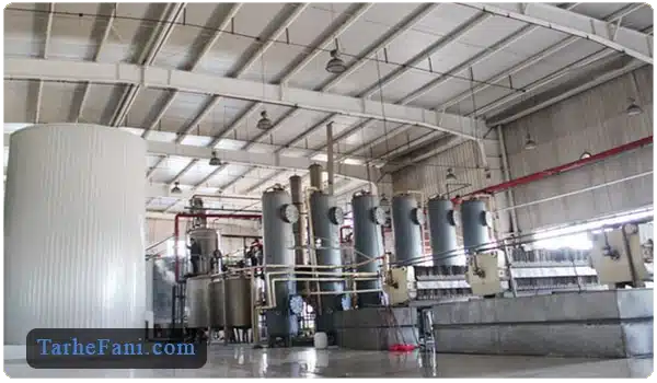 واحد تولید فروکتوز از نشاسته - طرح فنی