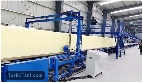 واحد تولید فوم نرم پلی یورتان مبلمان - طرح فنی