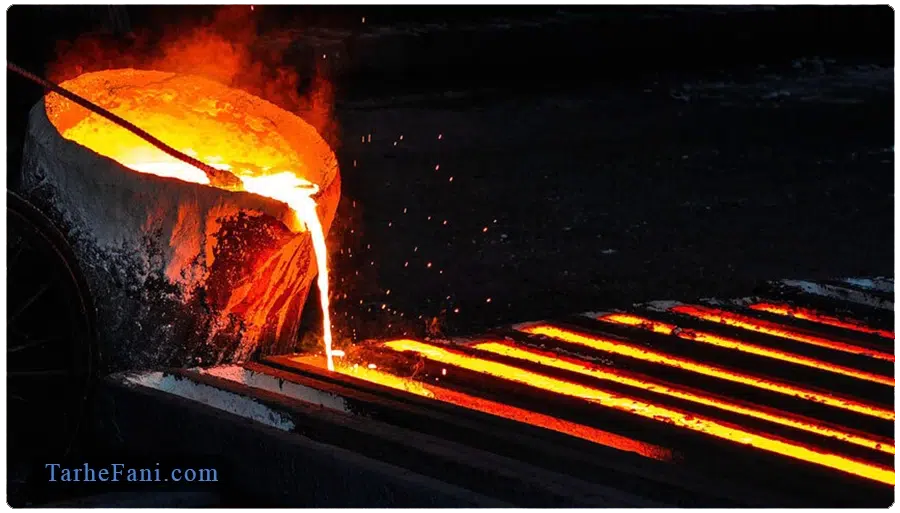 فرایند تولید قطعات فولادی در ریخته گری