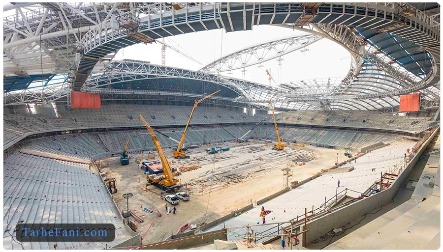 مراحل ساخت استادیوم ورزشی